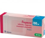 Лориста, таблетки покрытые пленочной оболочкой 100 мг 28 шт